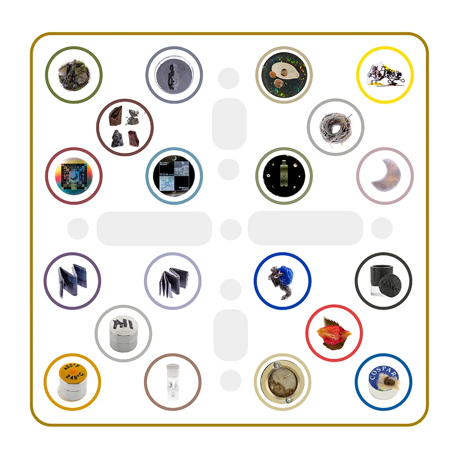 The full Space Renaissance 4 All tray, twenty wells in coloured rings